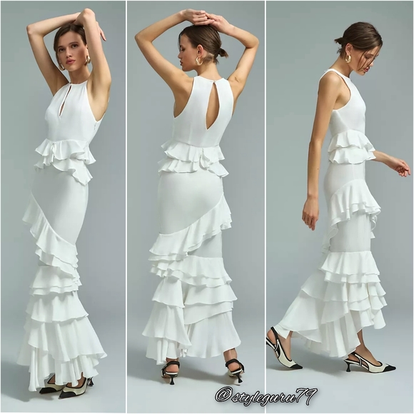 Anthropologie Dresses & Skirts - NWT, Anthropologie, Forever That Girl Tiered Ruffle Halter Dress